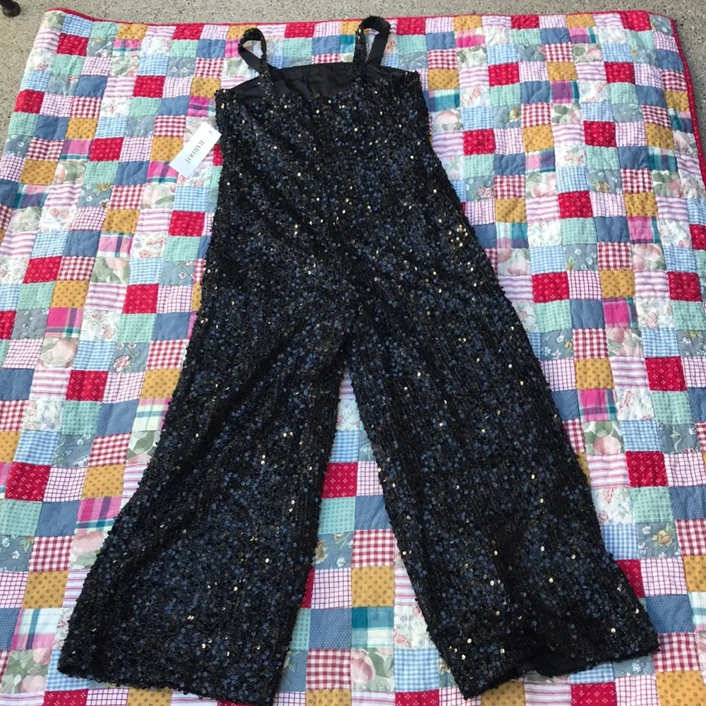 🏇 Bardot Briony Black Sequin Jumpsuit